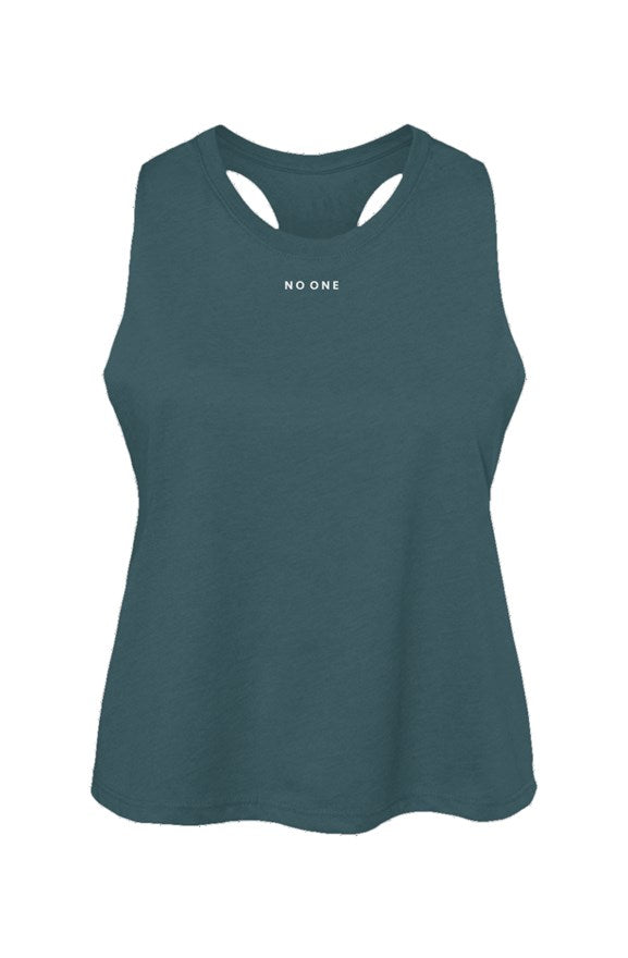 Women's No one Cropped Tank Teal