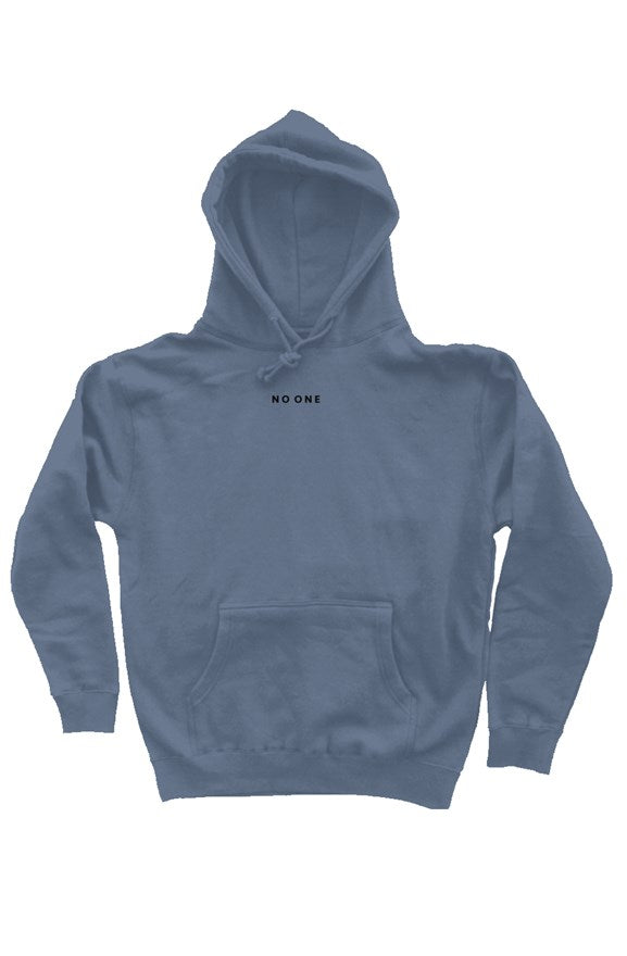 No One heavyweight pullover hood Storm Blue