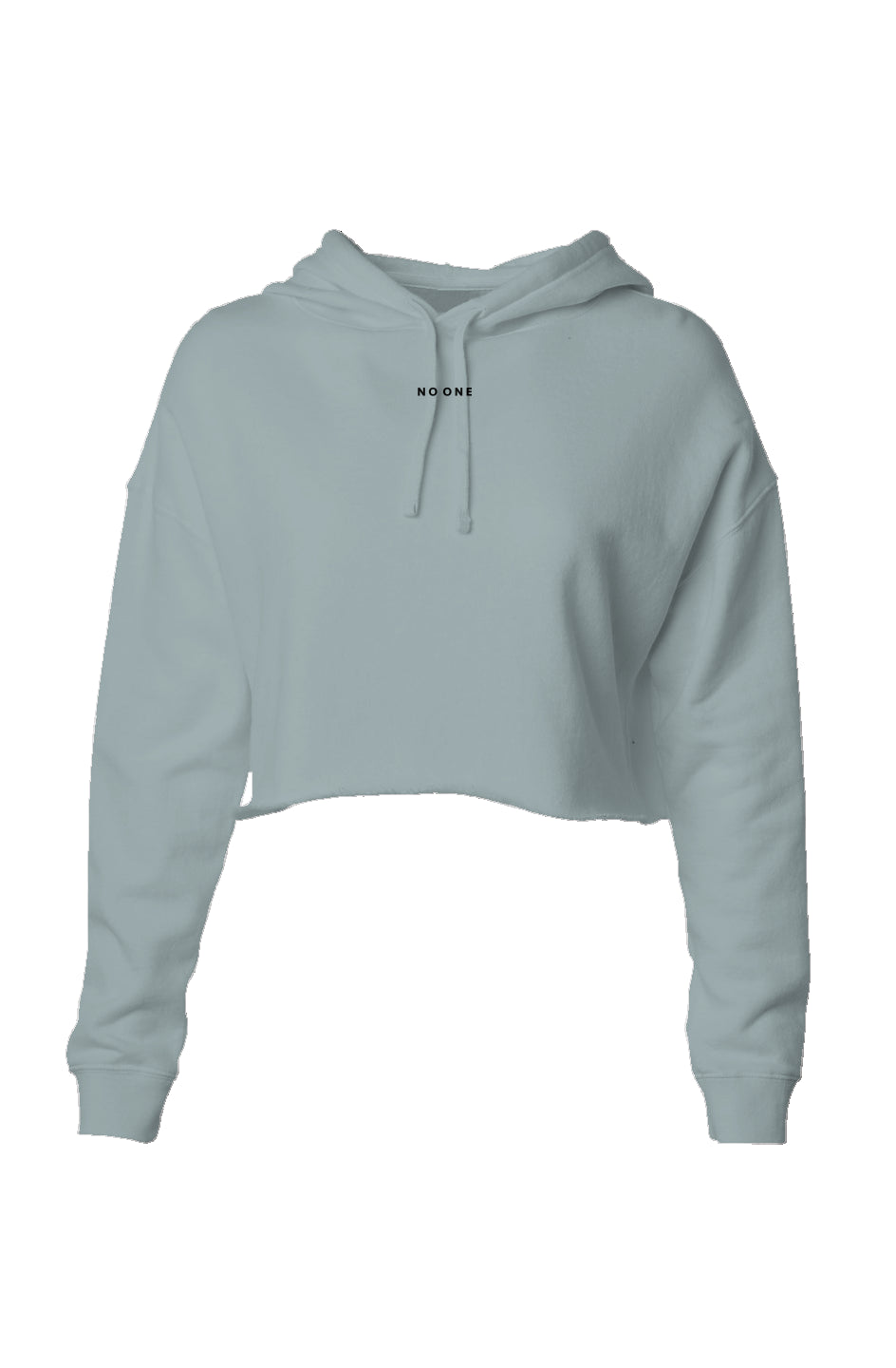 No One Lightweight Crop Hoodie Sage