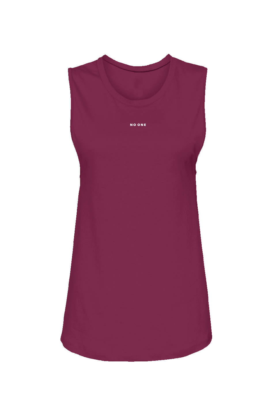 Women's No One Muscle Tank Maroon