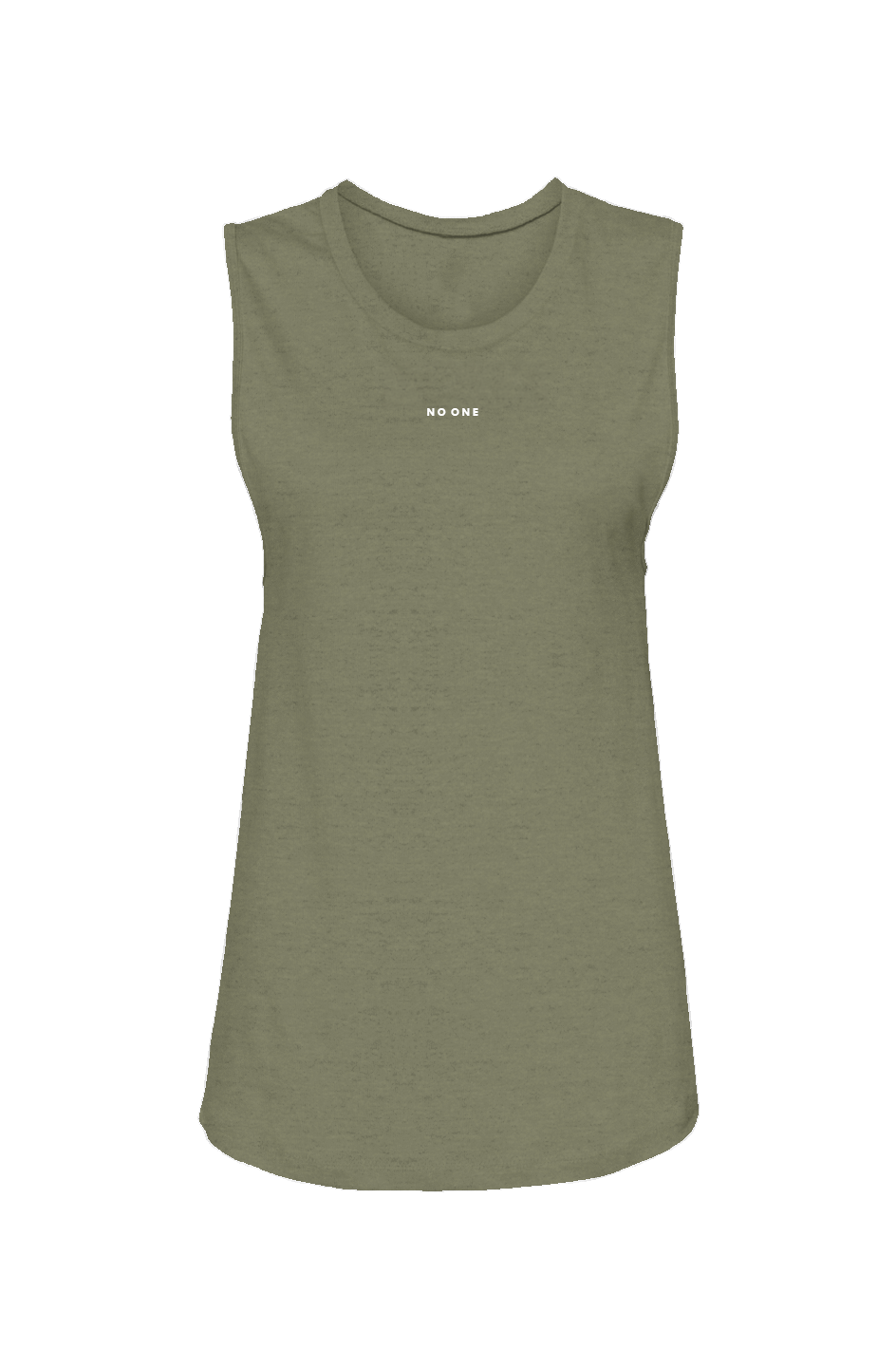 Women's No One Muscle Tank Military Green