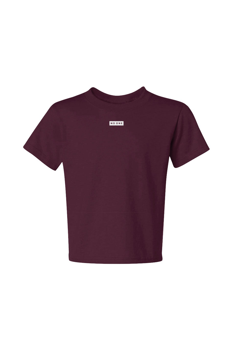 Youth No One Tee Maroon