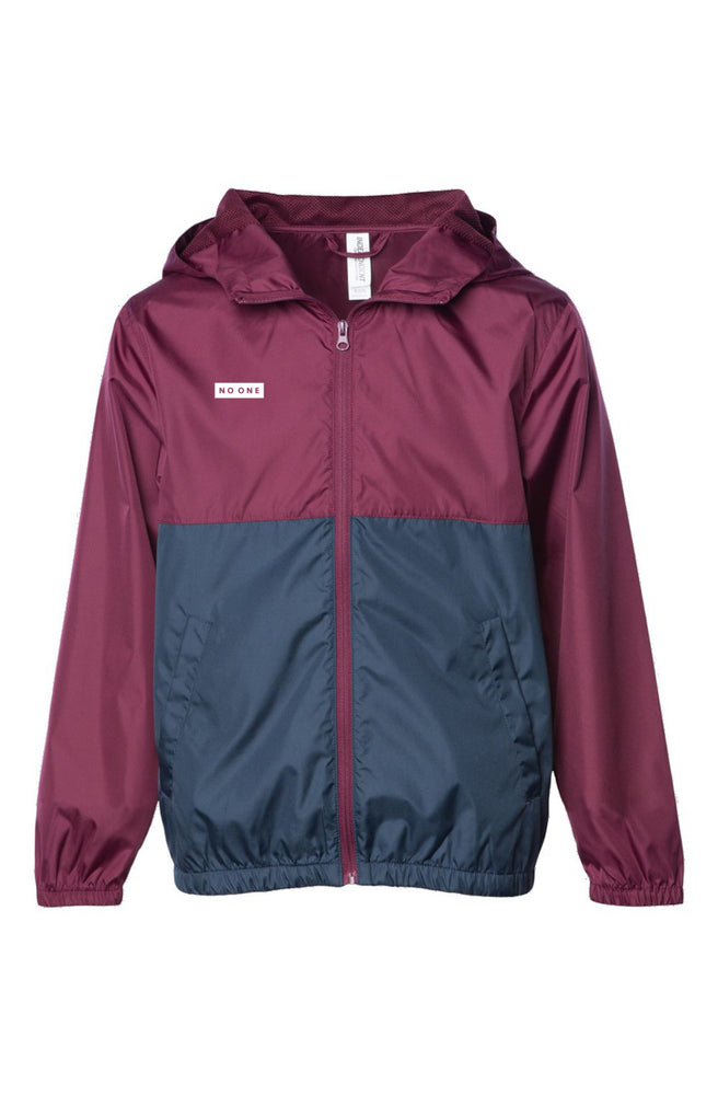 Youth No One Windbreaker Jacket Maroon-Navy