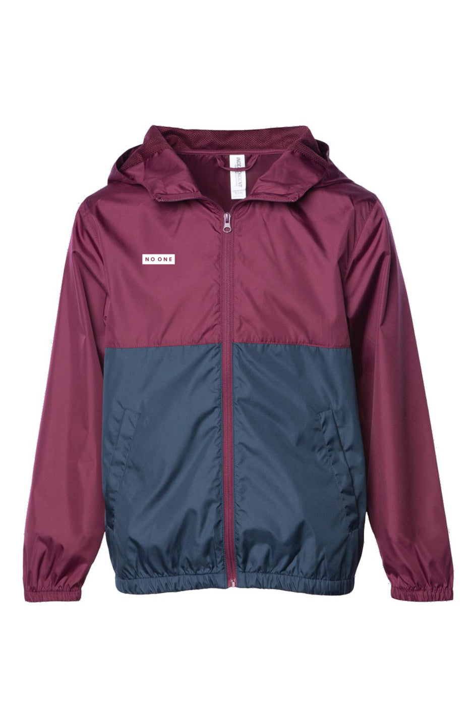 Youth No One Windbreaker Jacket Maroon-Navy