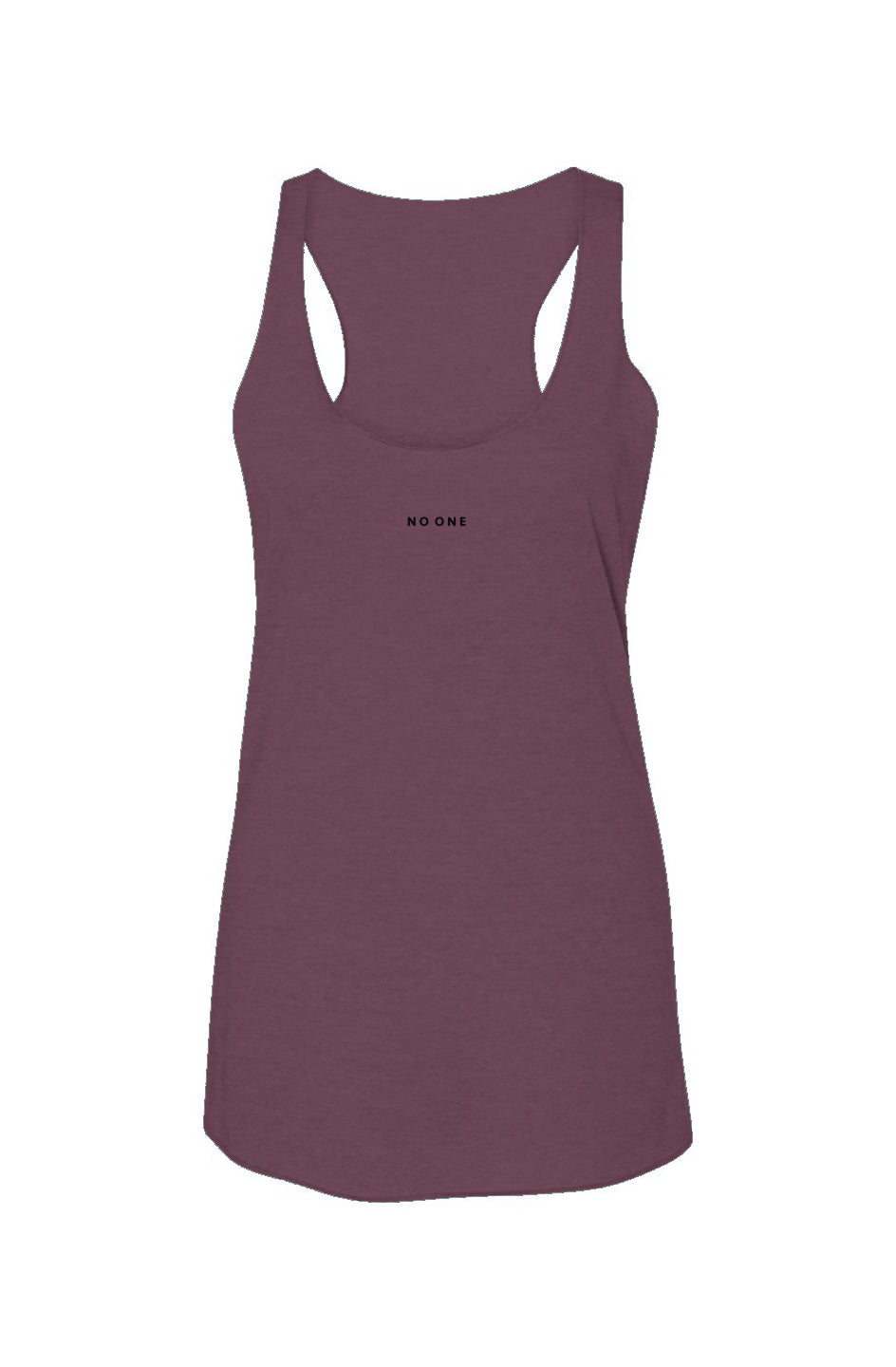 Women's No One Racerback Tank Maroon