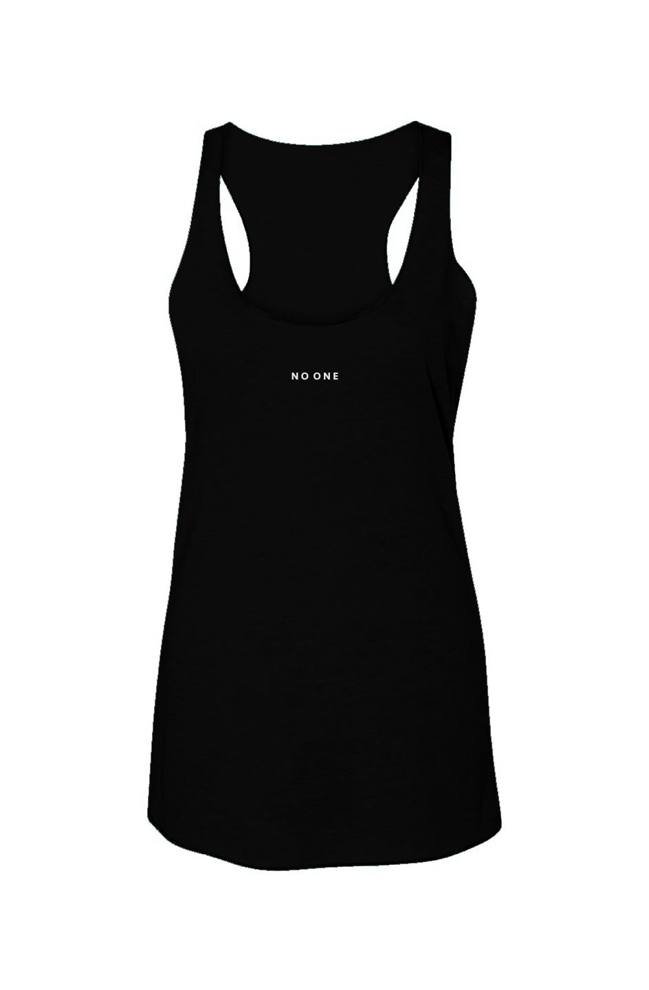 Women's No One Racerback Tank Black