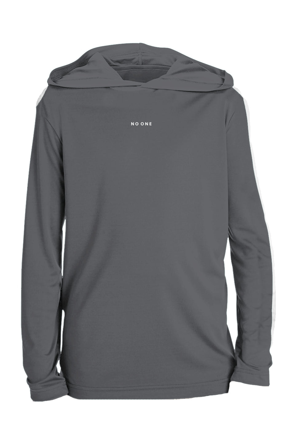 Youth No One Performance Hooded Tee Gray