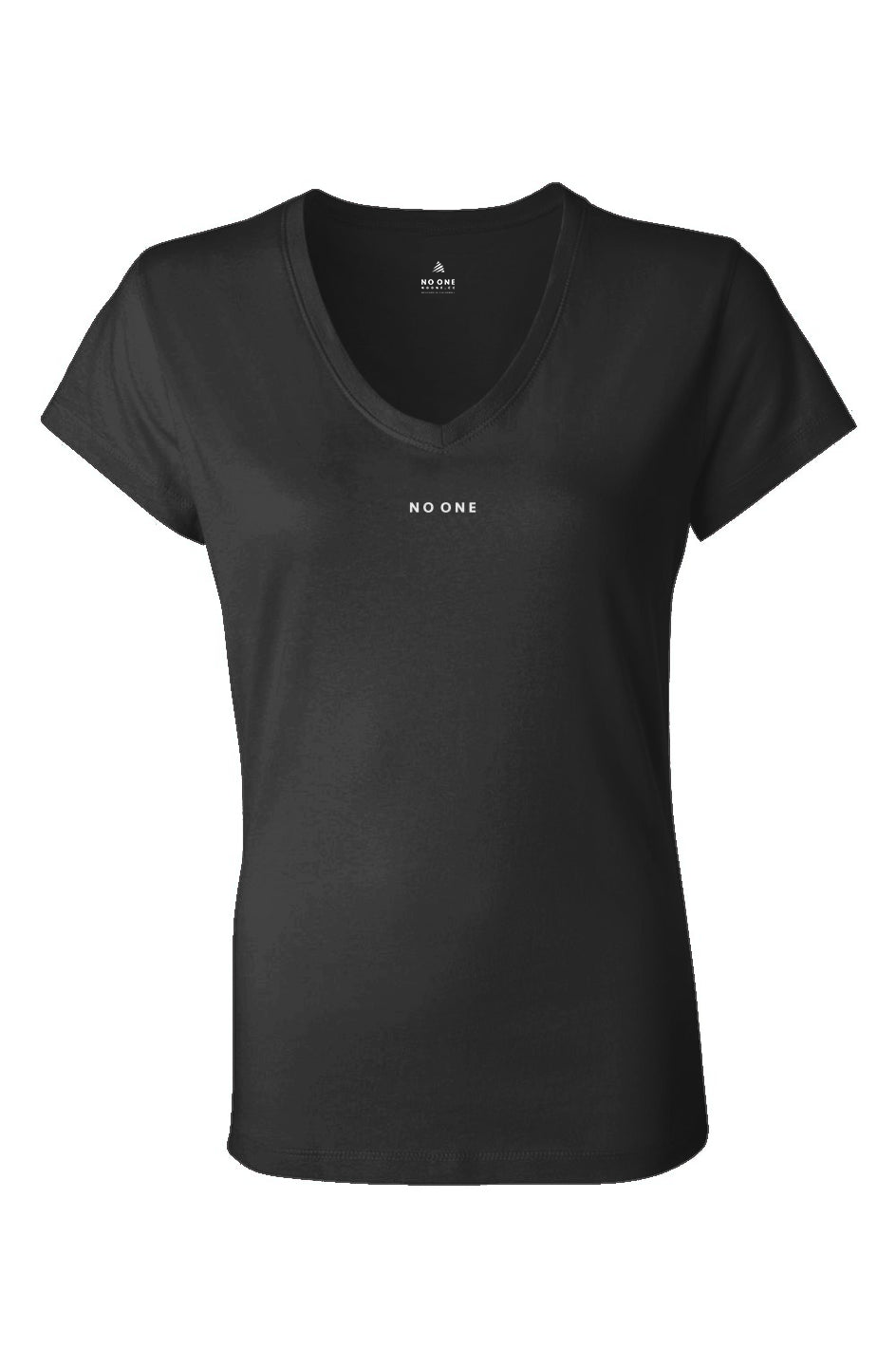 Women's No One V Neck Tee Black