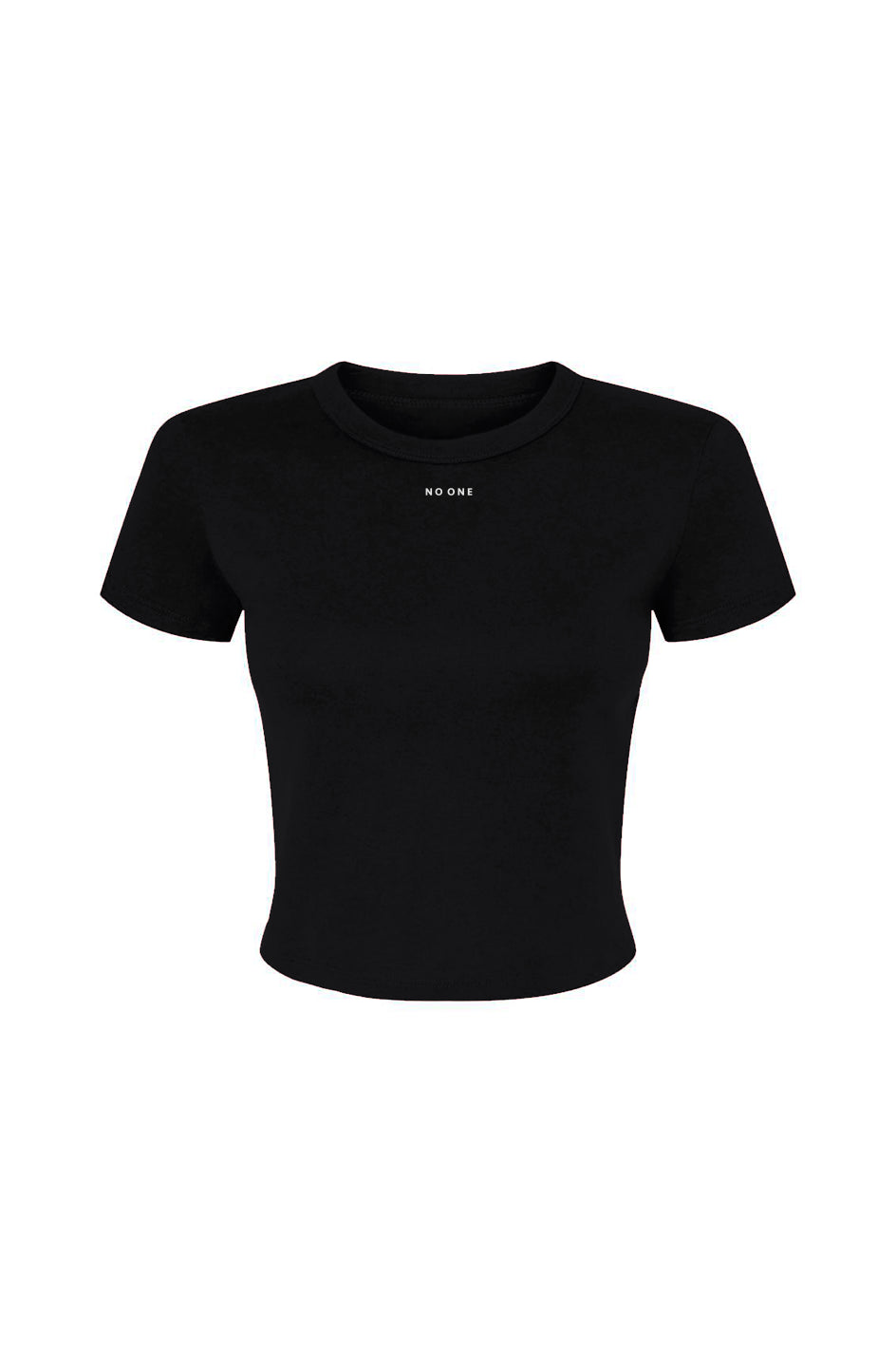 Women's No One Micro Rib Fitted Tee Black