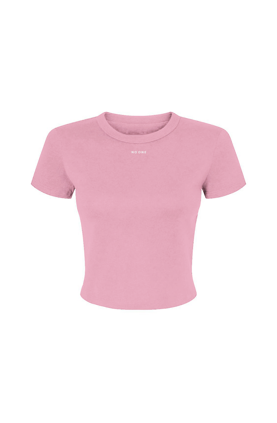 Women's No One Micro Rib Fitted Tee Pink