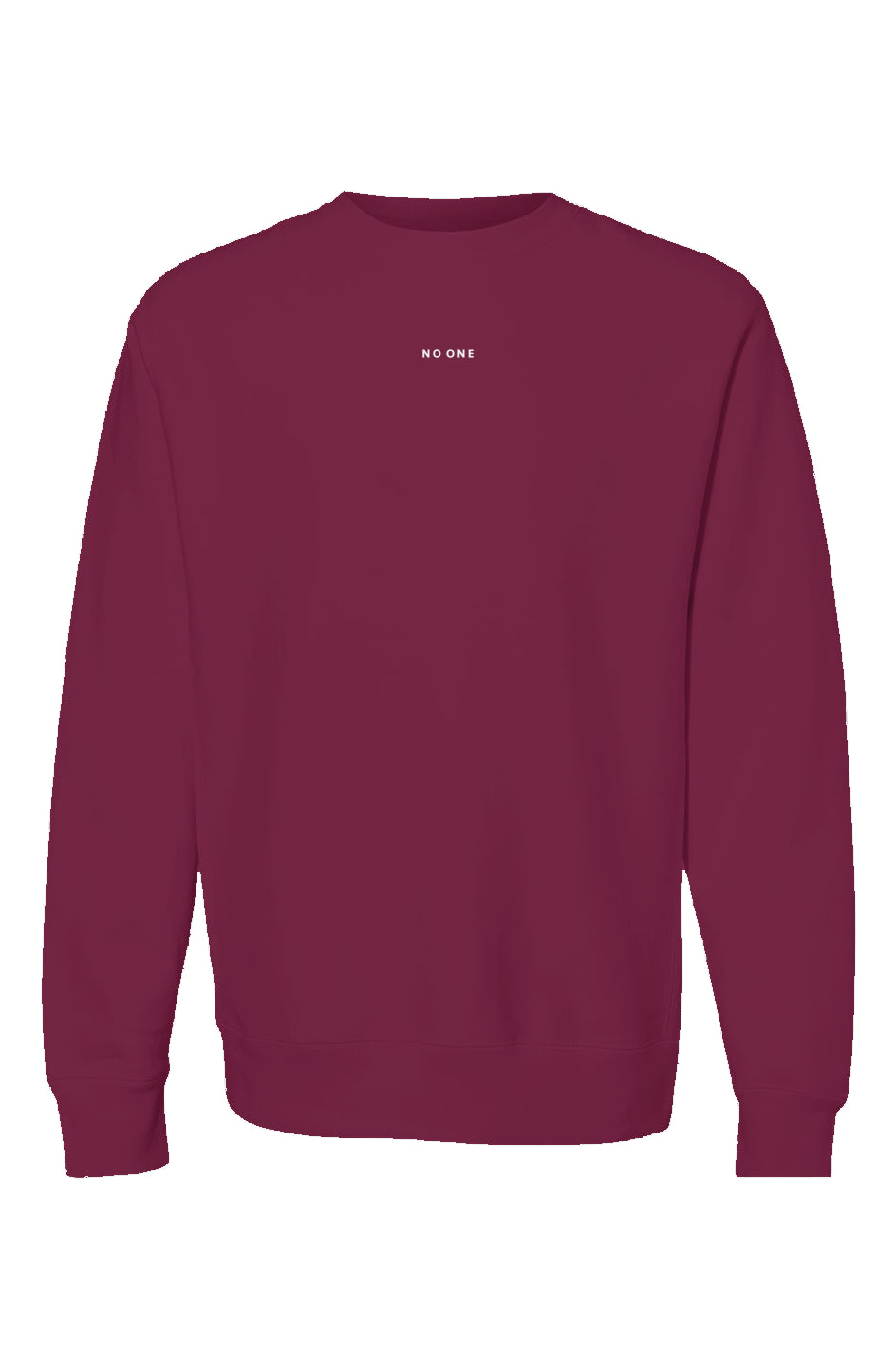 No One Premium Heavyweight Sweatshirt Maroon