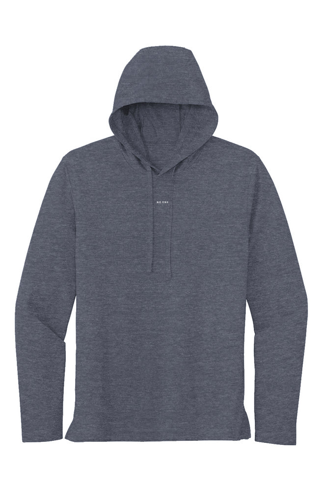 No One Long Sleeve Hoodie Navy Heather