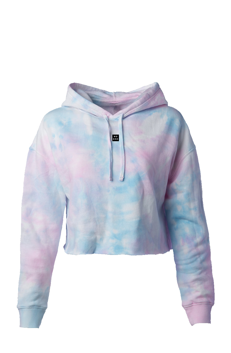 No One Tie Dye Crop Hoodie