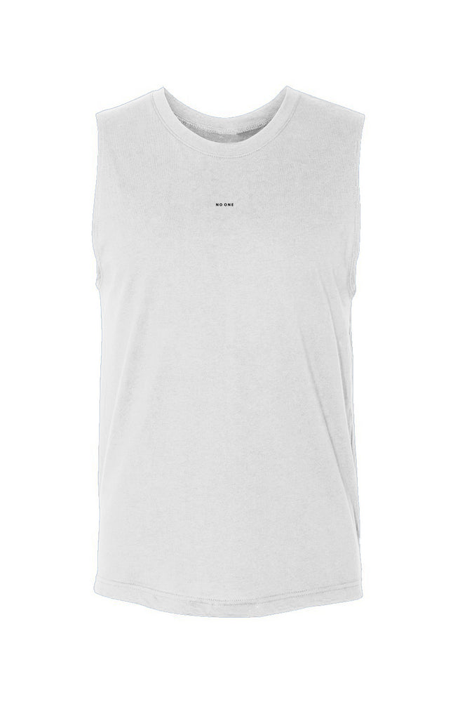 No One Unisex Muscle Tank White