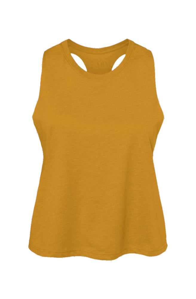 Women's No One Patch Cropped Tank Mustard