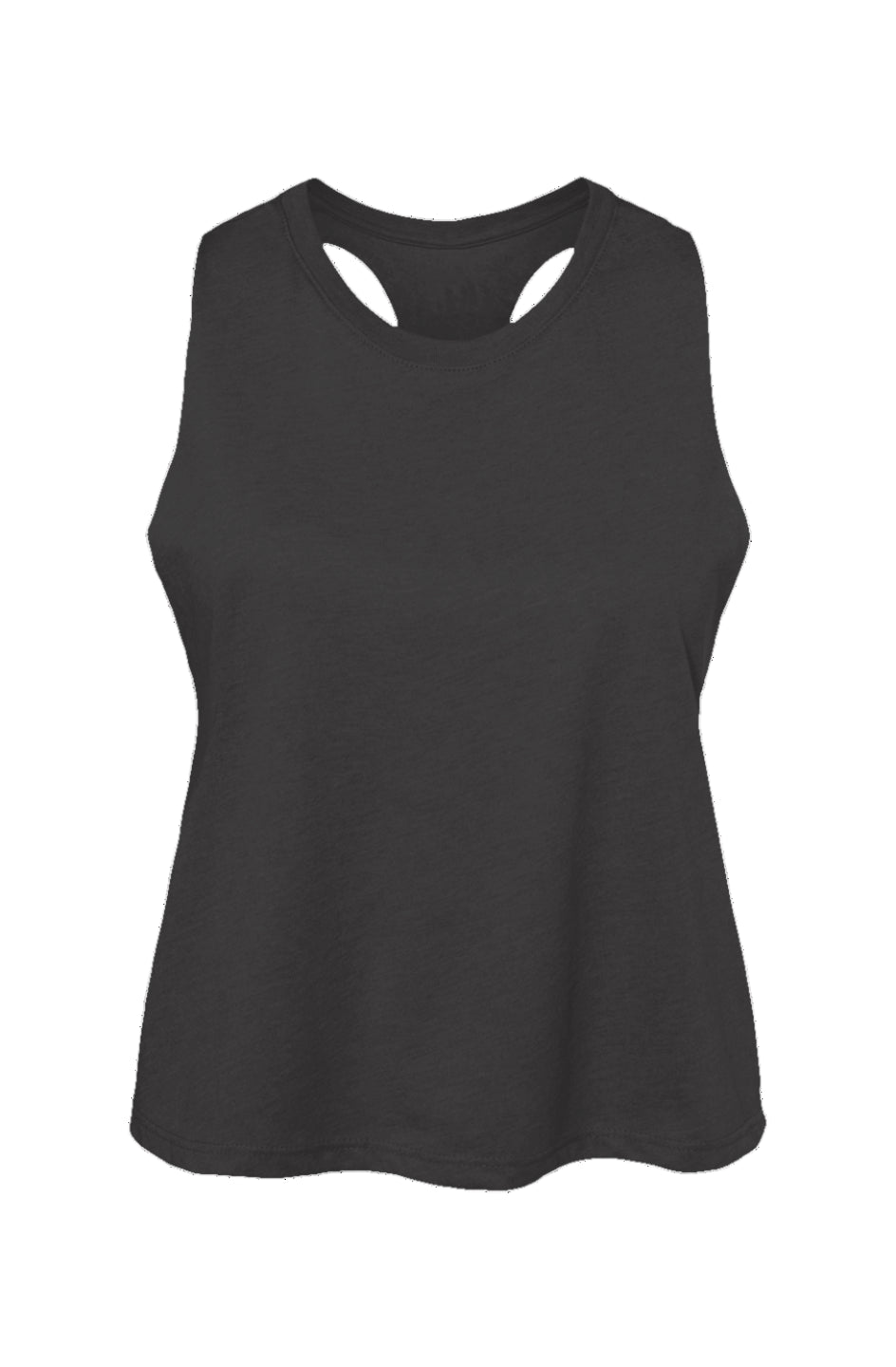 Women's No One Patch Cropped Tank Heather Dark Gray