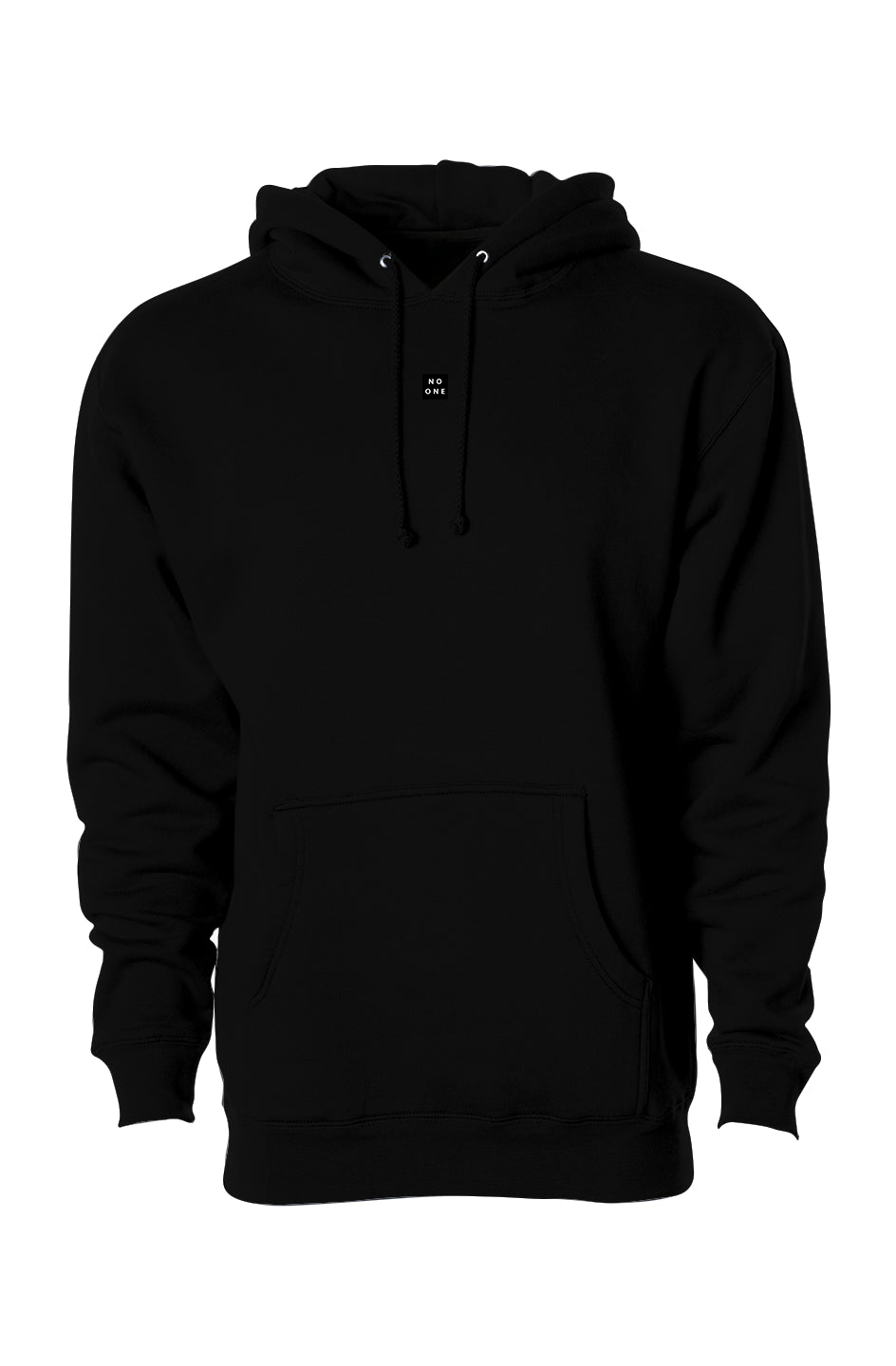 No One Heavyweight Patch Hoodie Black