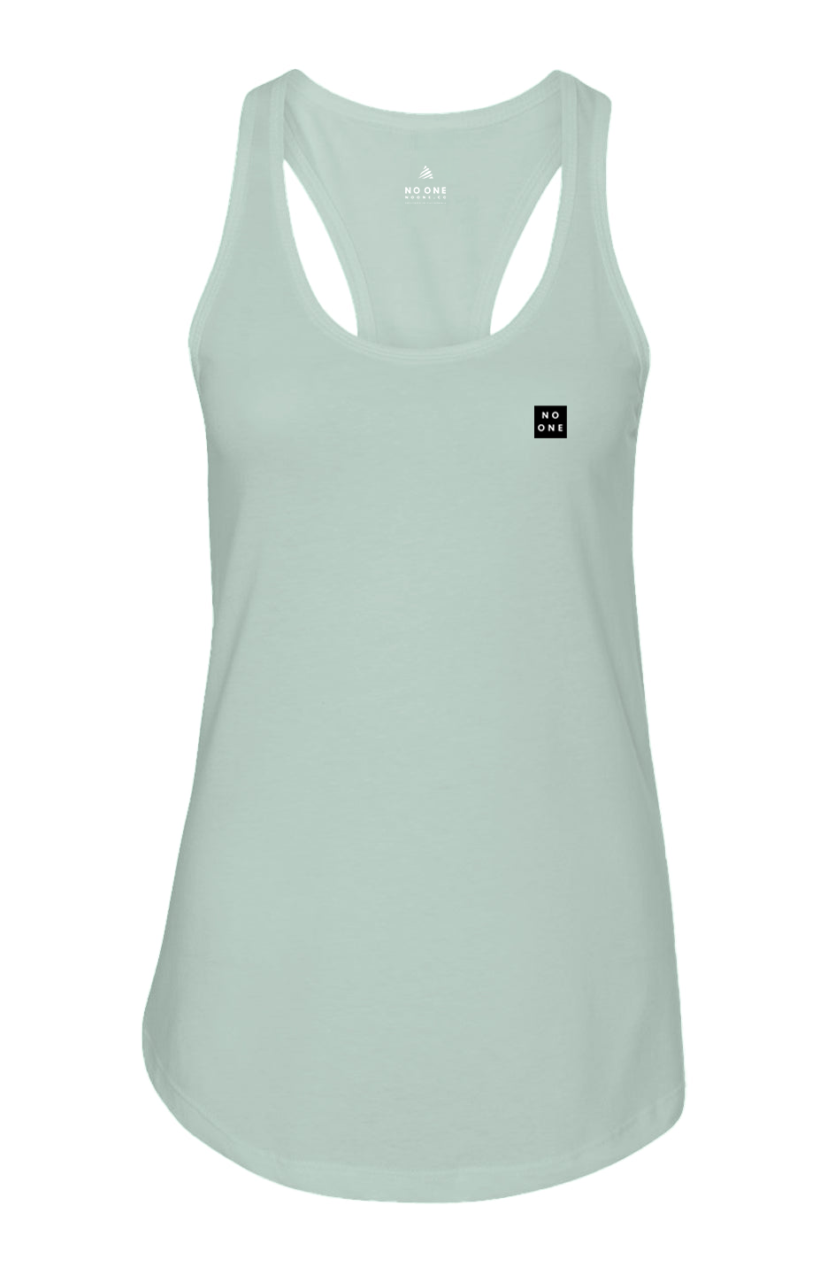 Women's No One Casual Patch Racerback Tank Mint