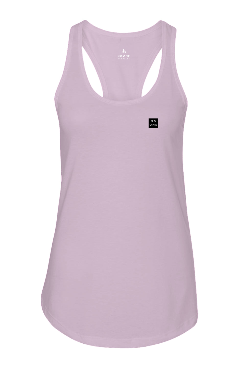 Women's No One Casual Patch Racerback Tank Pink