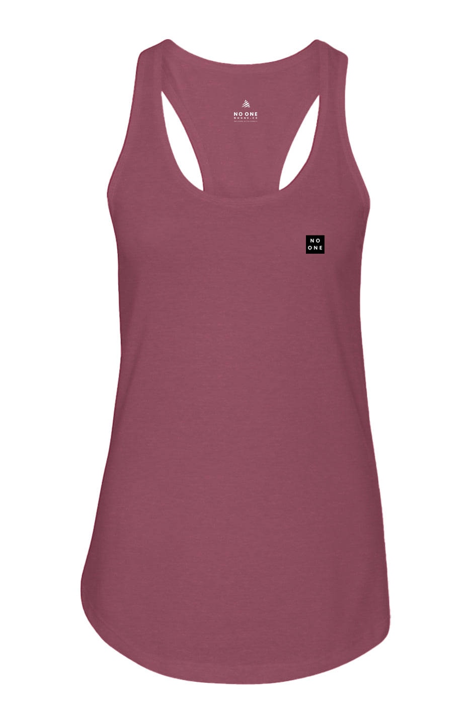 Women's No One Casual Patch Racerback Tank Cardinal