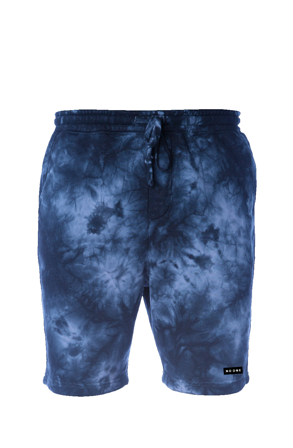 No One Tie Dye Comfy Fleece Shorts Navy