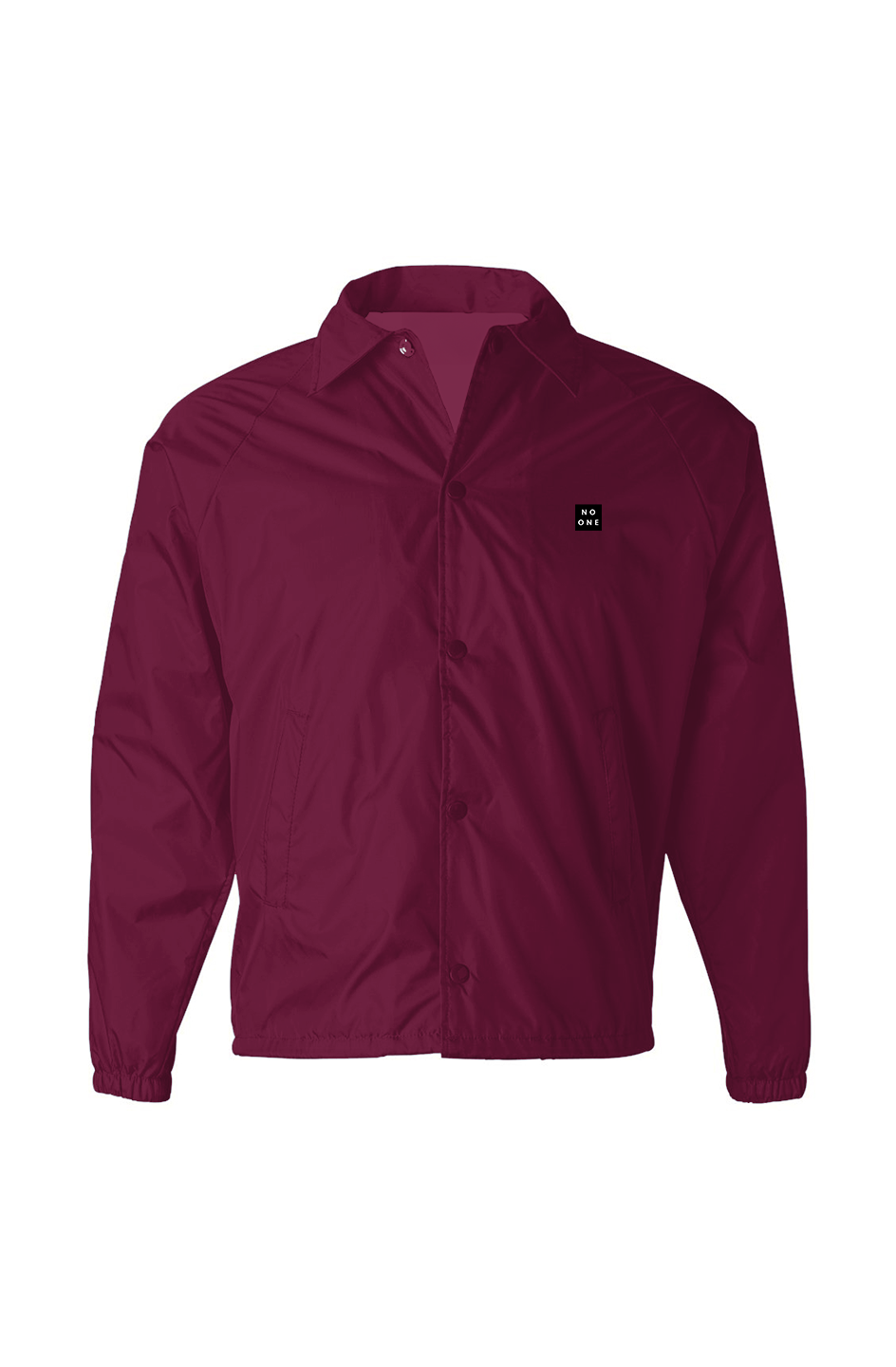 No One Coaches Jacket Patch Maroon