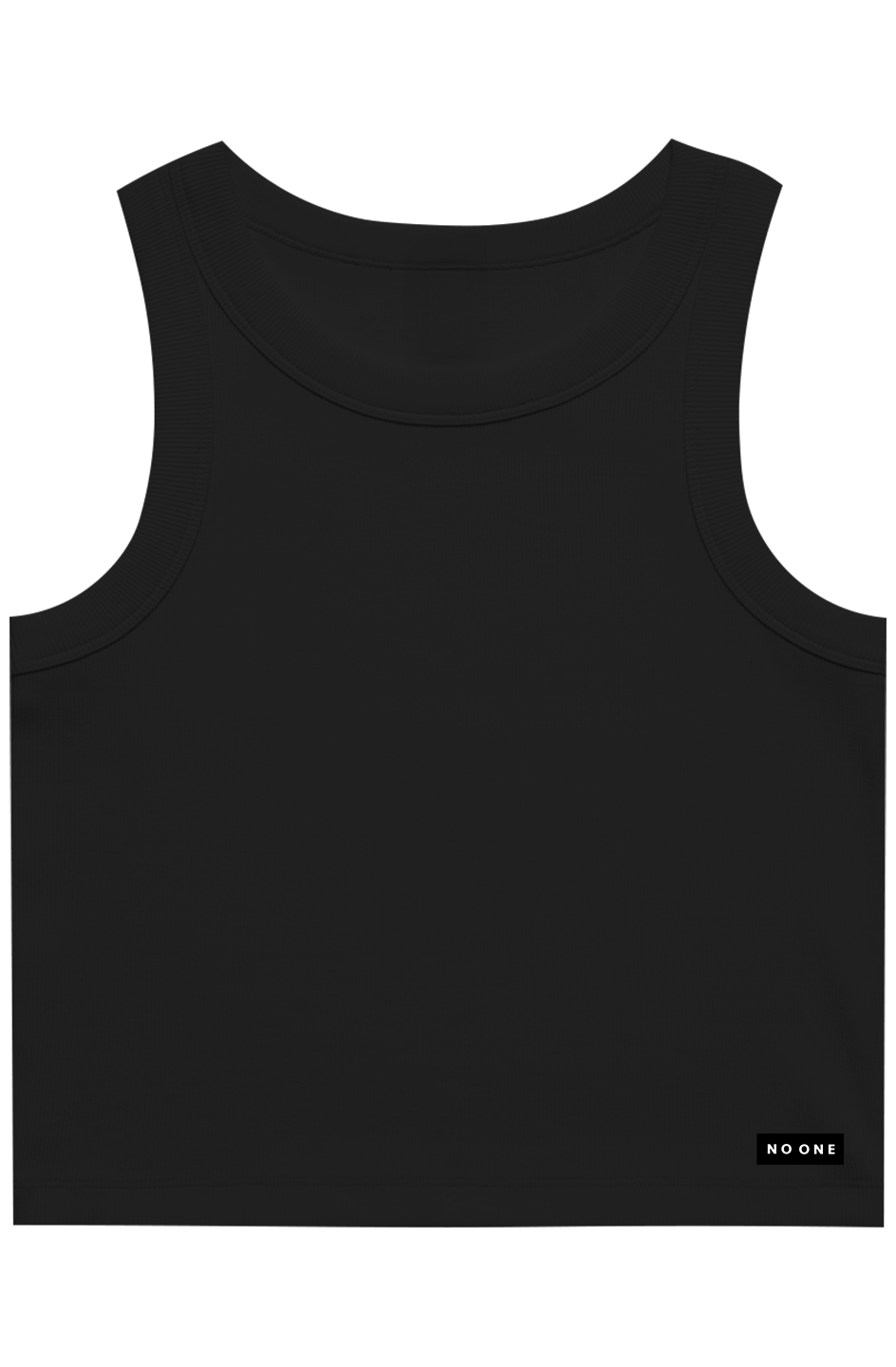 Womens No One Rib Tank Black