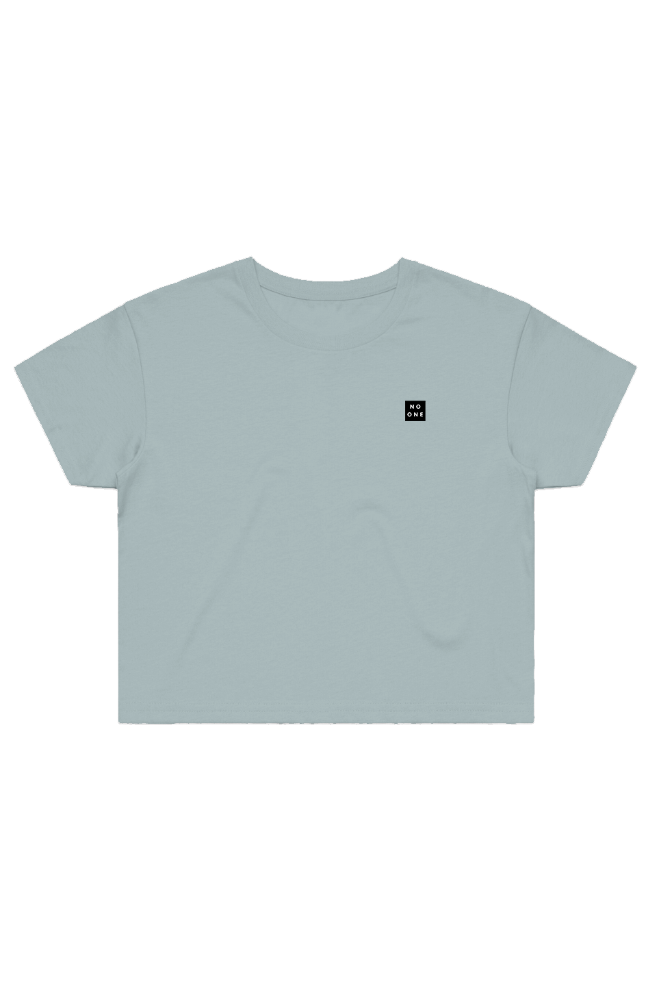 No One Patch Street Crop Tee Sage