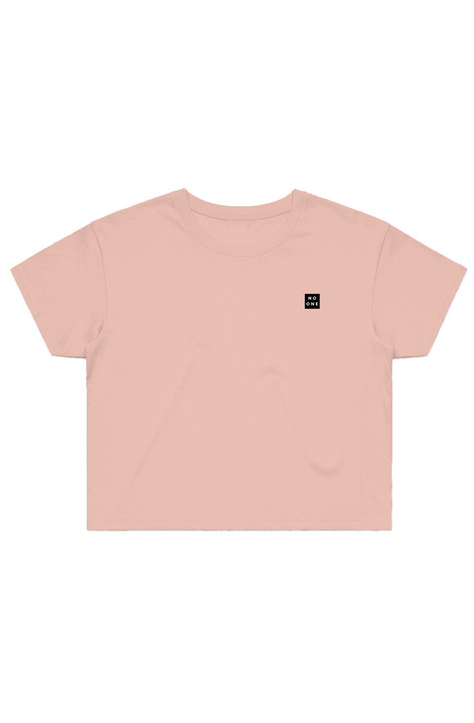 No One Patch Street Crop Tee Pale Pink