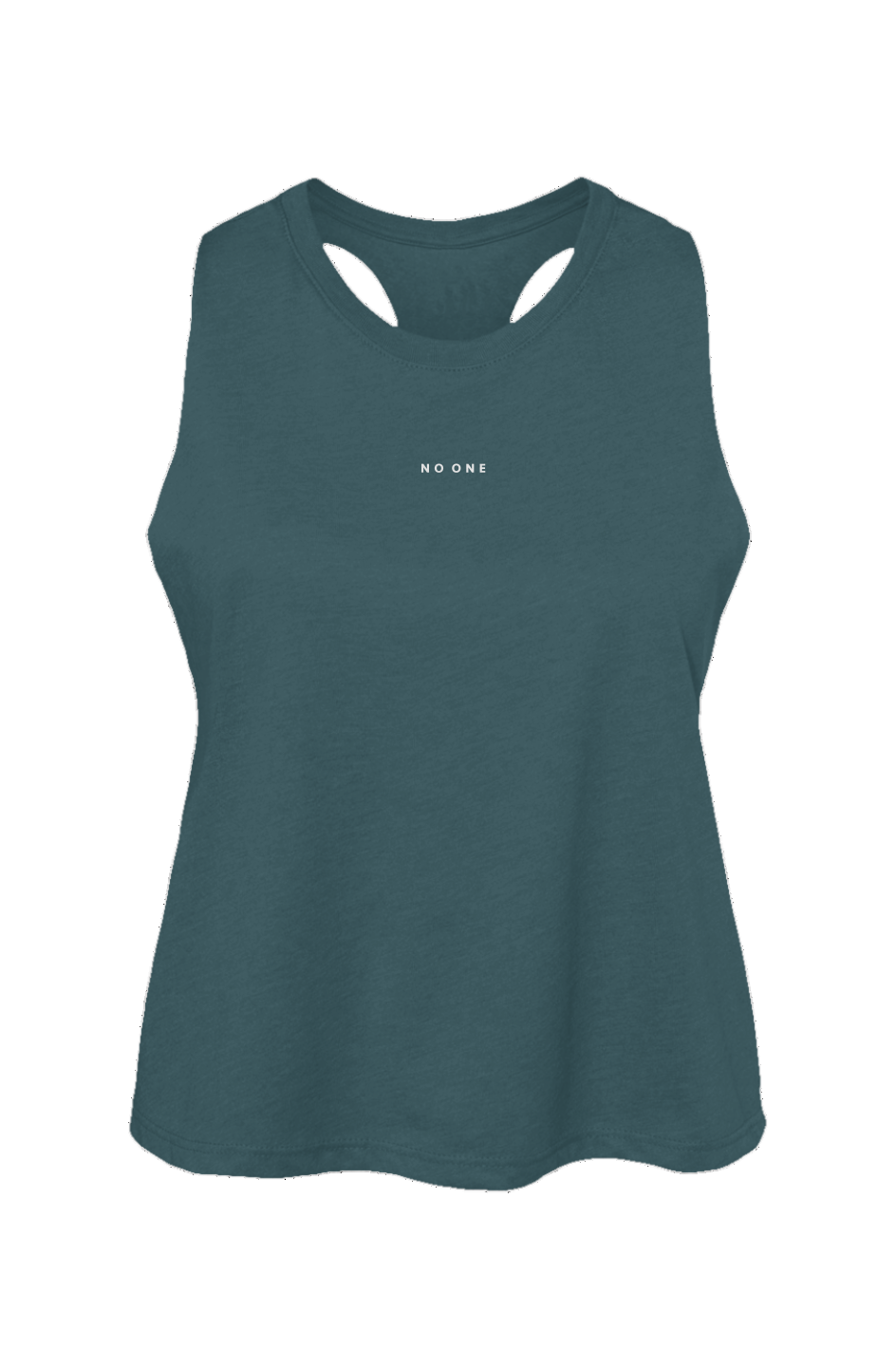 Women's No One Cropped Tank Deep Teal