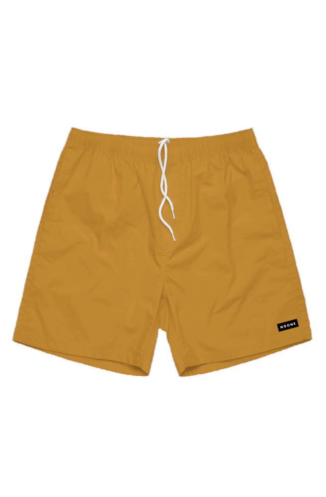 Mens No One Short Shorts Mustard - NO ONE