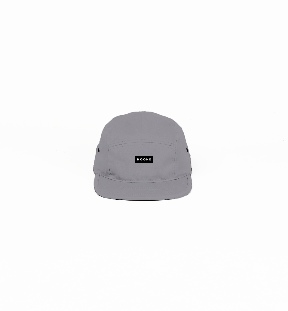 No One 5 Panel Hat Gray - NO ONE