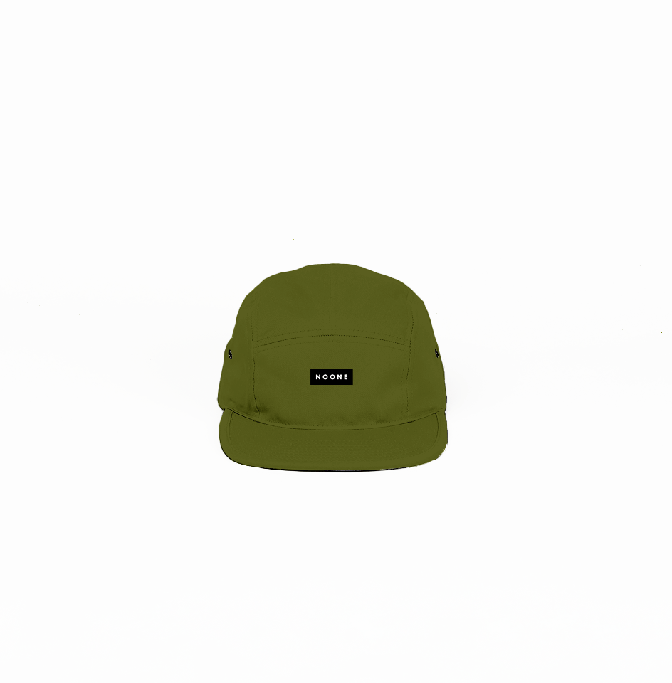 No One 5 Panel Hat Olive - NO ONE