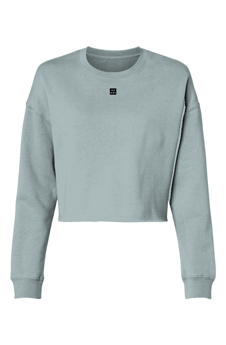 No One Flow Cropped Long Sleeve Crew Sea - NO ONE