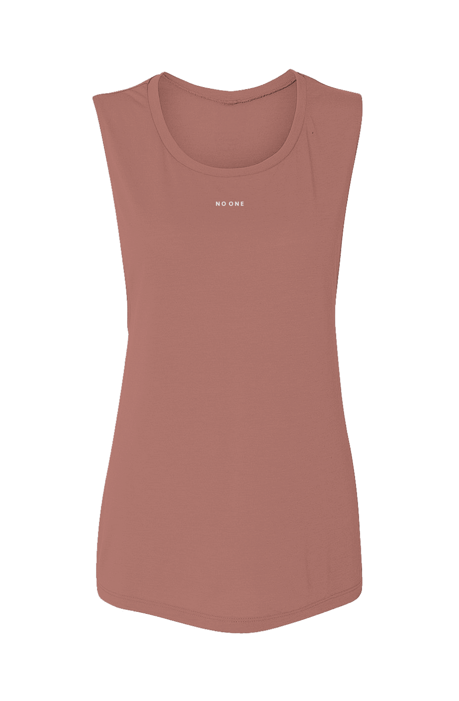 No One Flowy Scoop Muscle Tank Mauve - NO ONE