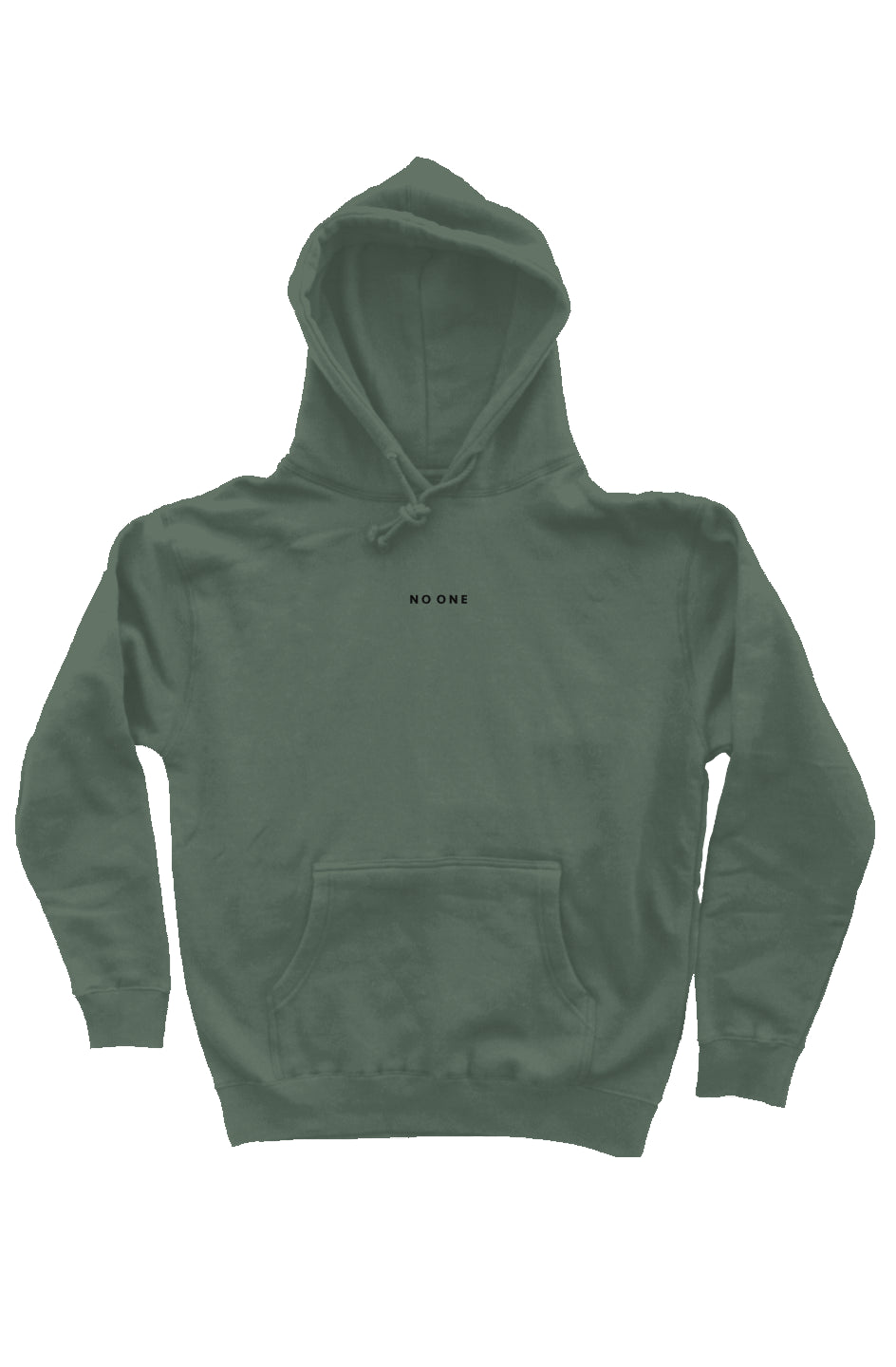 No One Hoodie Alpine Green - NO ONE