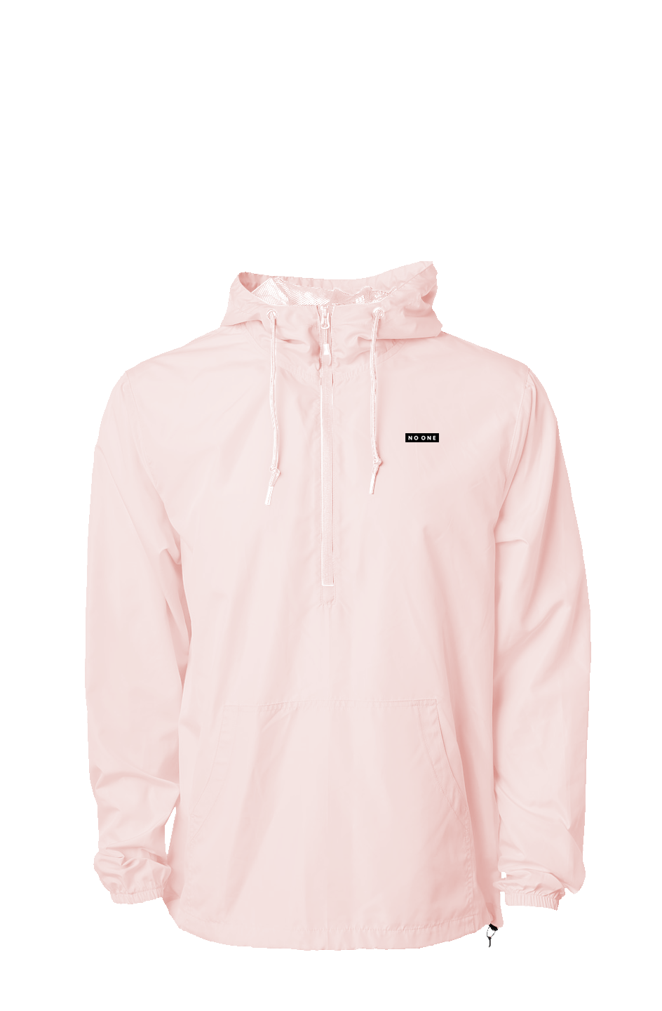 No One Lightweight Pullover Windbreaker Pink - NO ONE