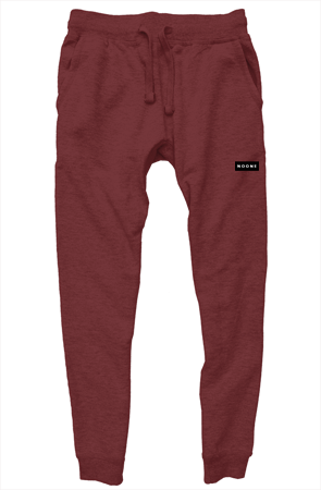 No One Premium Joggers Maroon - NO ONE