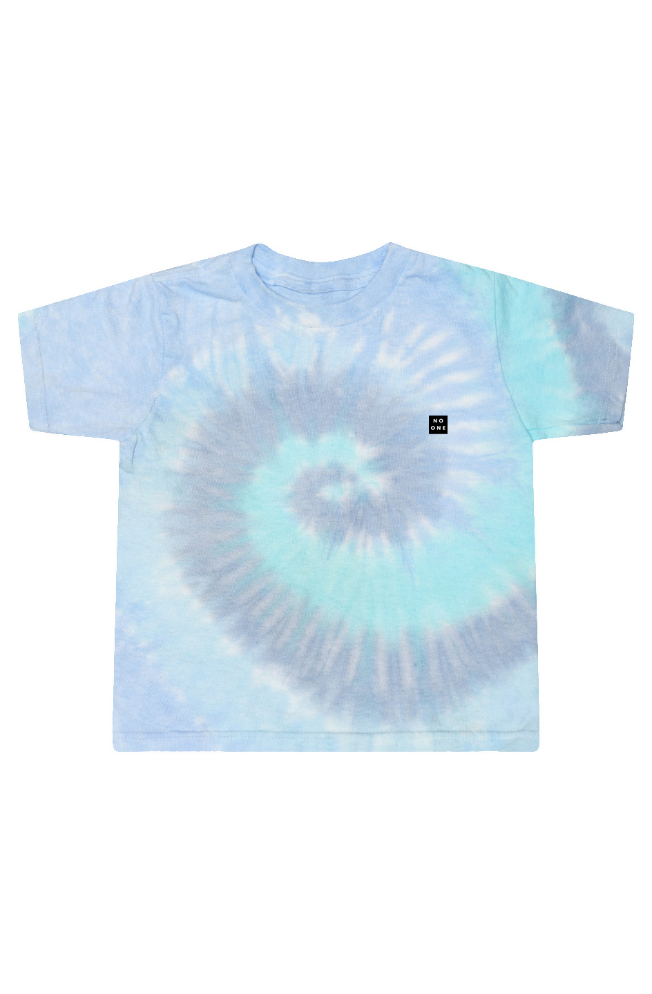 No One Tie-Dye Lagoon Cropped Patch Tee