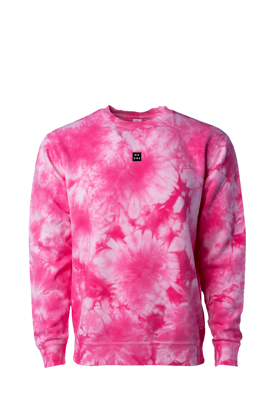 No One Tie Dye Crewneck Pink