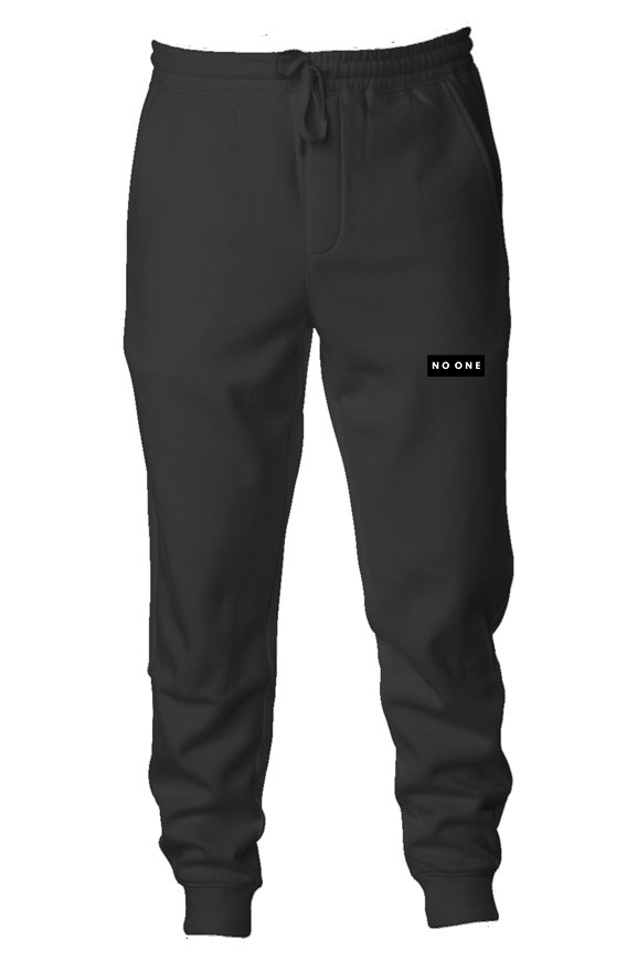 No One Fleece Joggers Black - NO ONE