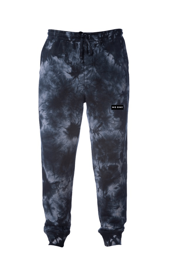 No One Fleece Joggers Tie Dye - NO ONE